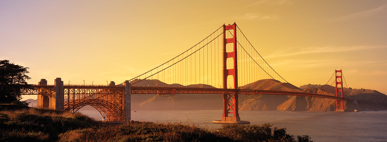 Golden Glow Golden Gate Lienzo