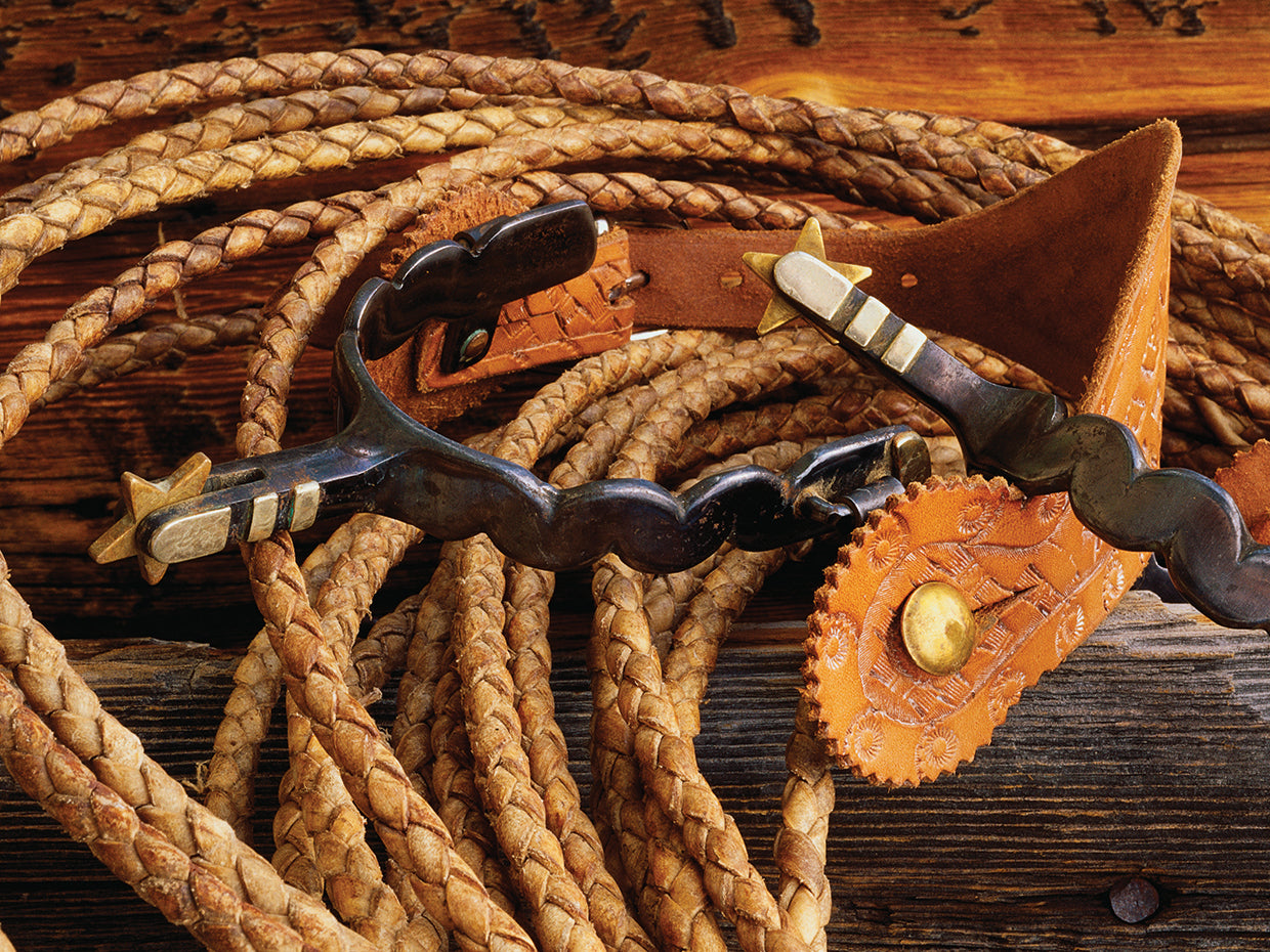 Cowboy Spurs and Rope