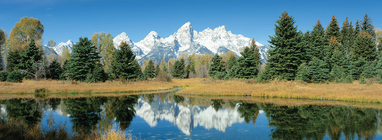 River Peaks Reflections