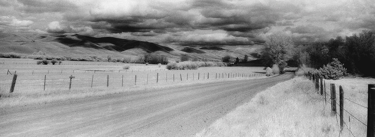 Carretera nacional de montana Lienzo