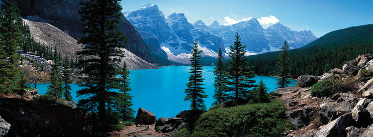 Cool Teal Lake Moraine Lienzo