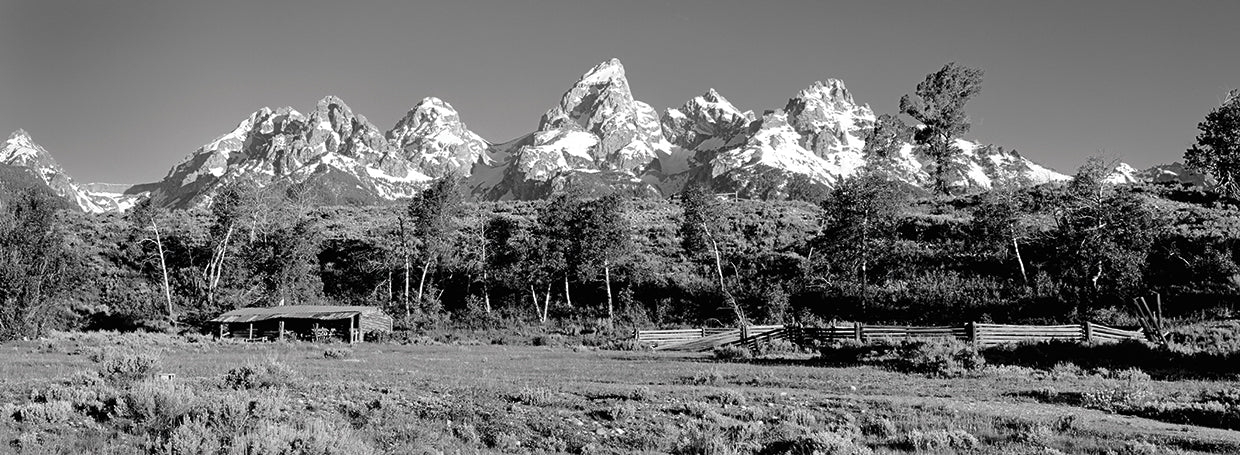 Rancho rústico Tetons Lienzo