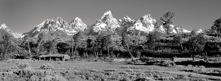 Rancho rústico Tetons Lienzo