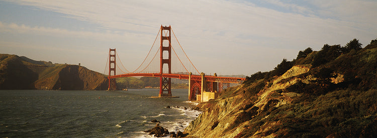 Orilla rocosa del Golden Gate Lienzo