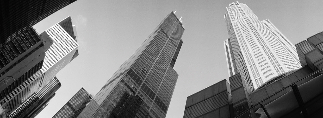 Mirando hacia la Torre Sears Lienzo
