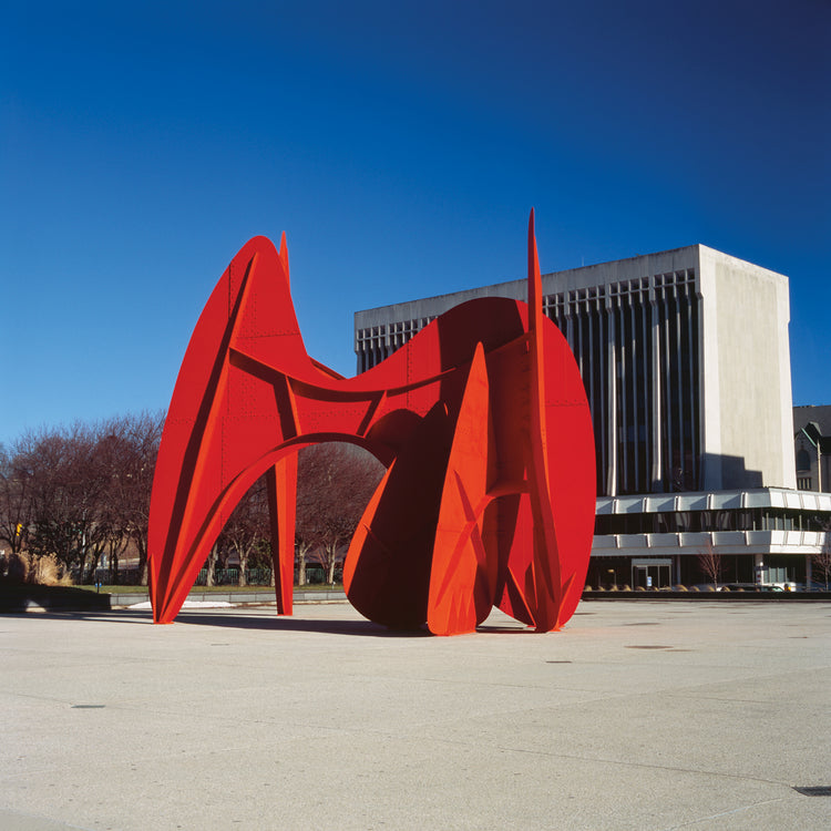Gran arte rojo de Calder Lienzo