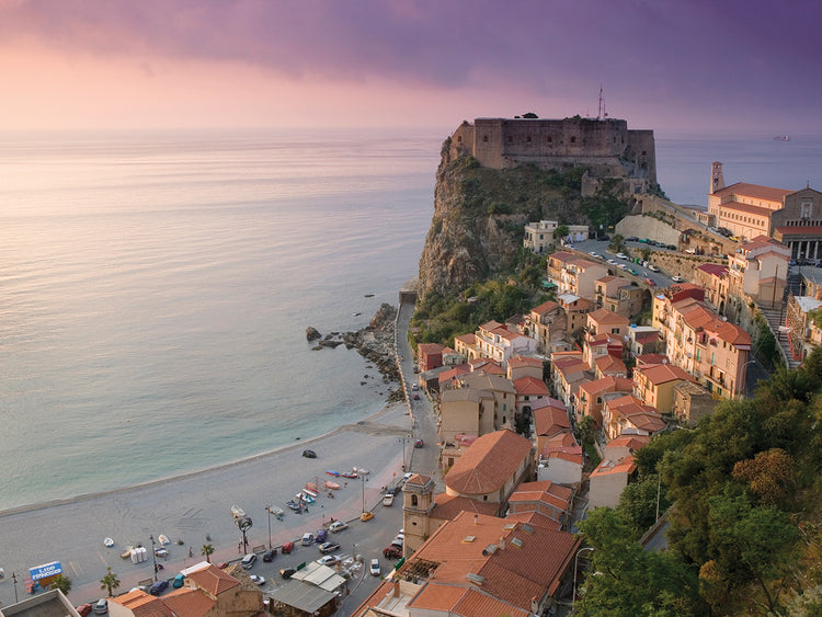 Acantilado de Calabria Italia Lienzo