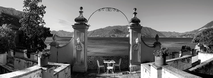 Patio del lago de Como Lienzo