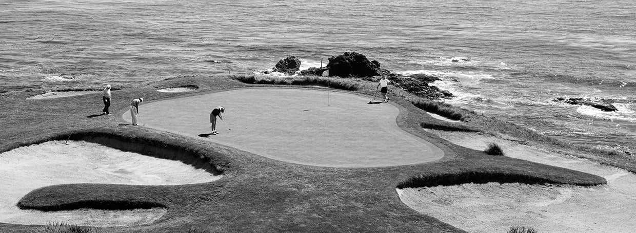 Puesta de Pebble Beach Lienzo