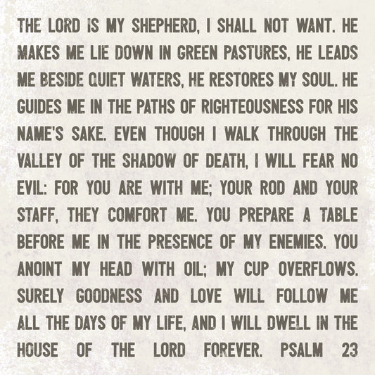 The Lord is My Shepherd Canvas Print