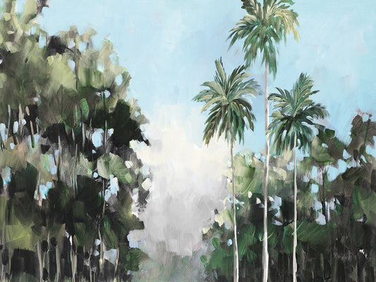 Palms On The Coast Canvas Print
