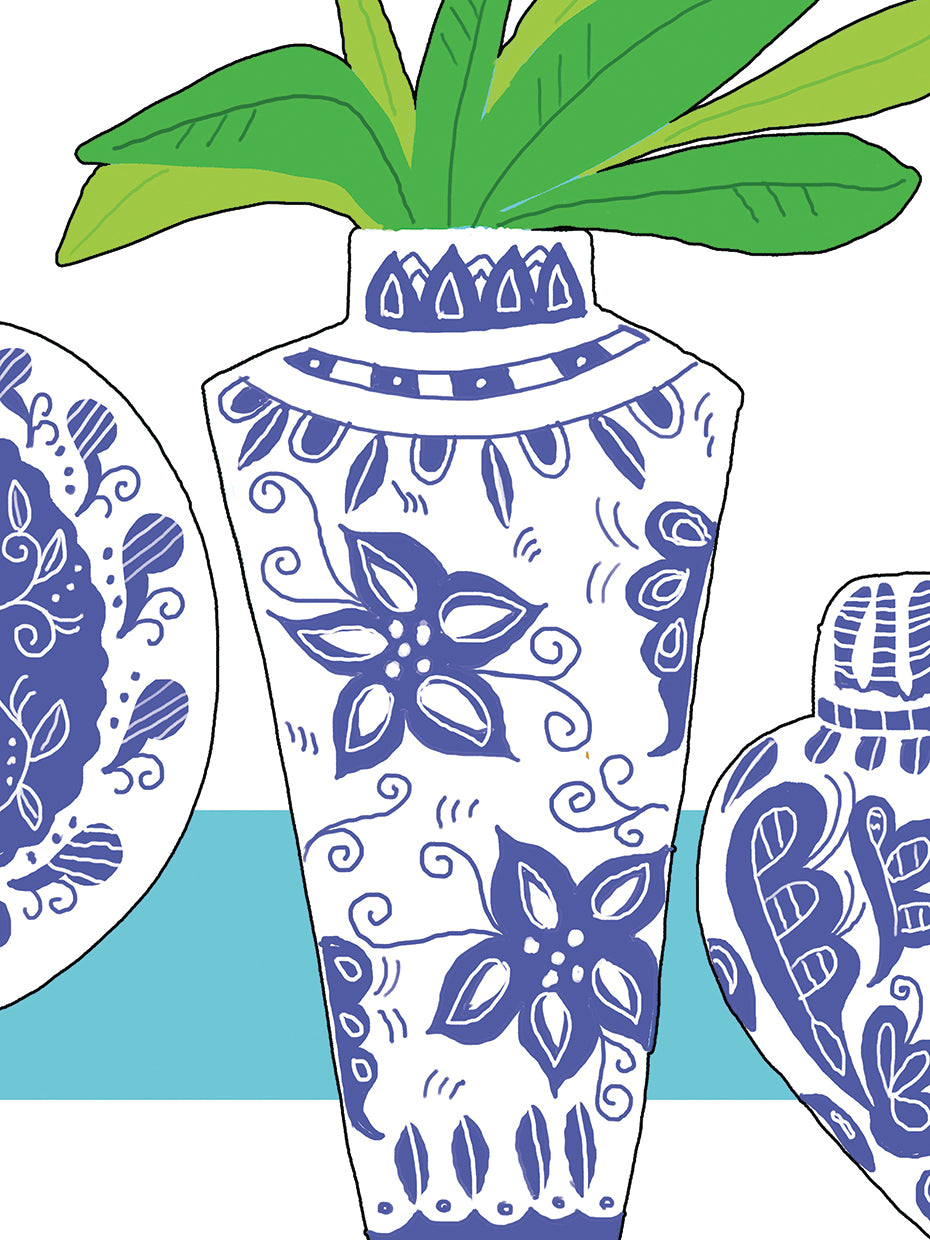 Blue Vase I