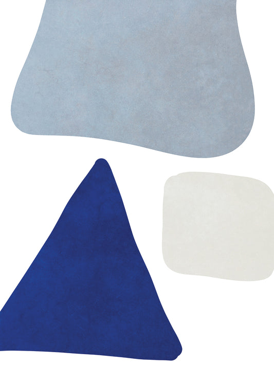 Blue Simple Shapes I Canvas Print