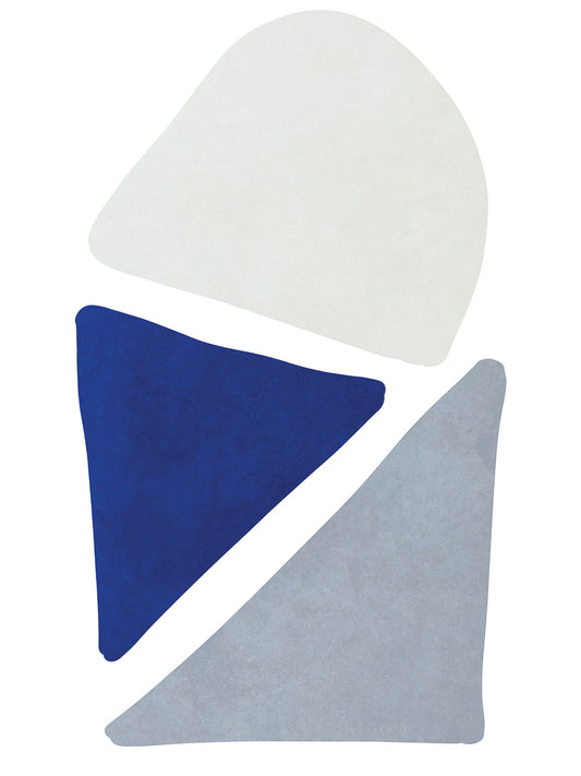 Blue Simple Shapes II Canvas Print