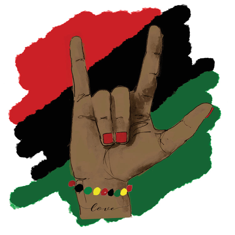 Signo de mano de amor Lienzo
