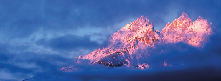 Cordillera Big Clouds Teton Lienzo