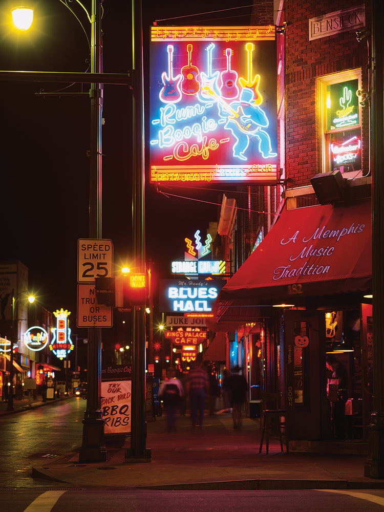 Café de neón de Memphis Lienzo