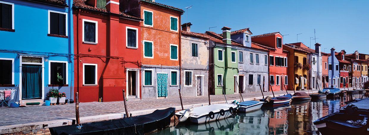 Colores de Burano Venecia Lienzo