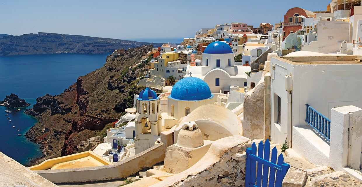 Iglesia griega de Santorini Lienzo