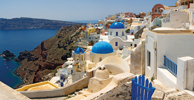 Iglesia griega de Santorini Lienzo