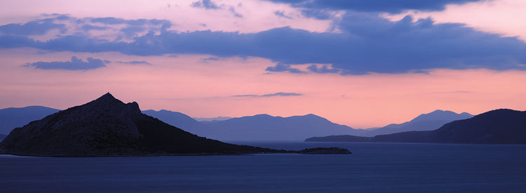 Greek Mountains Sunset