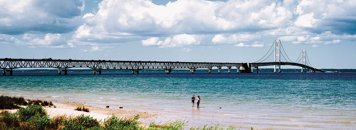 Poderoso Mackinac Mich Lienzo