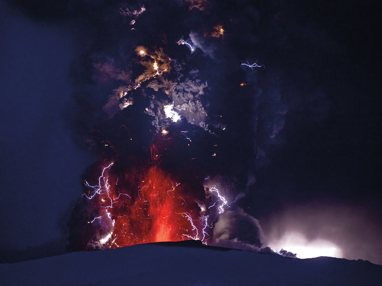 Iceland Volcano Glow