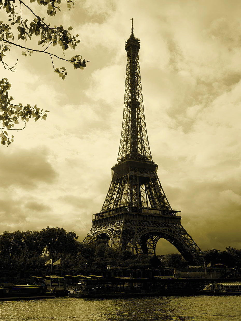 Faded Postcard Eiffel Tower