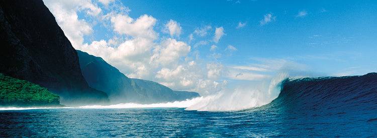 Grandes olas azules de Molokai Lienzo