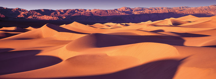 Sombras de las dunas del Valle de la Muerte Lienzo