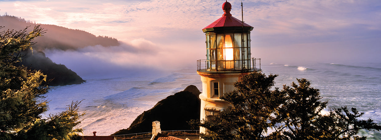Glowing Lighthouse Oregon