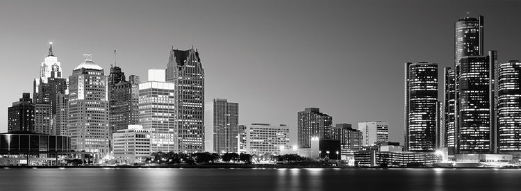 Lake Erie Detroit Skyline