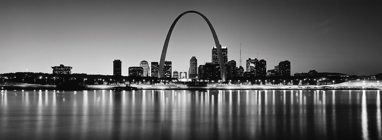 Reflexiones del arco de St Louis Lienzo