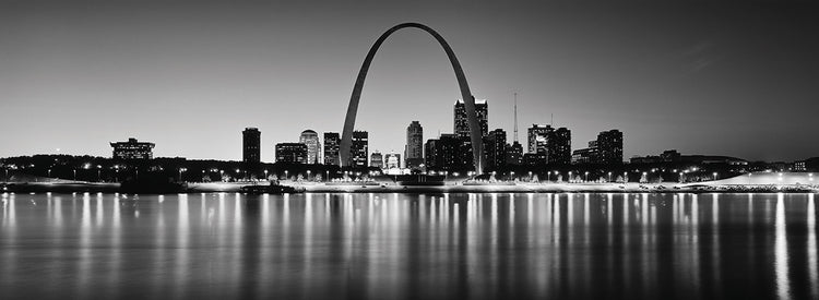 Reflexiones del arco de St Louis Lienzo
