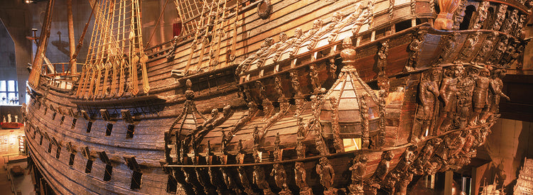Barco de madera sueco Lienzo
