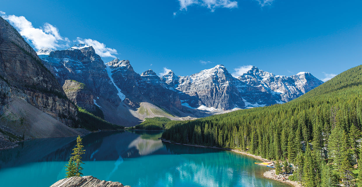 Lago Moraine azul sin fin Lienzo