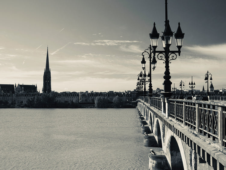Hermoso puente de Burdeos Lienzo