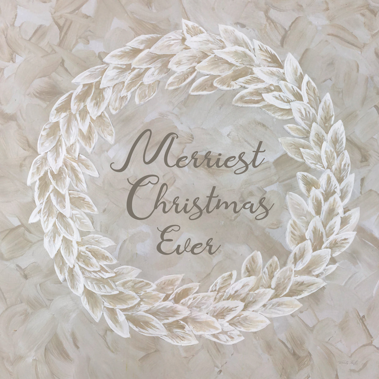White Whisper Christmas Wreath I