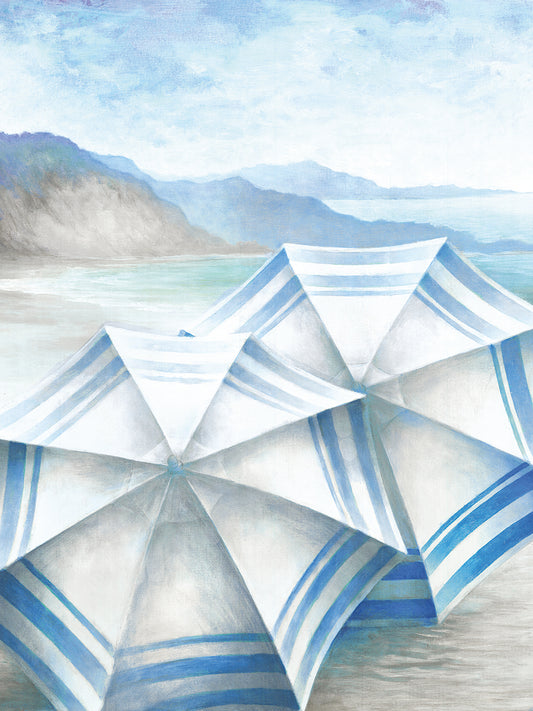 Coastal Umbrellas Canvas Print