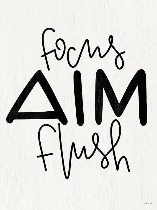 Focus, Aim, Flush Canvas Print