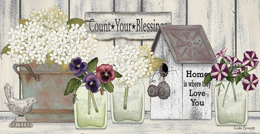 Farmhouse Flowers Canvas Print