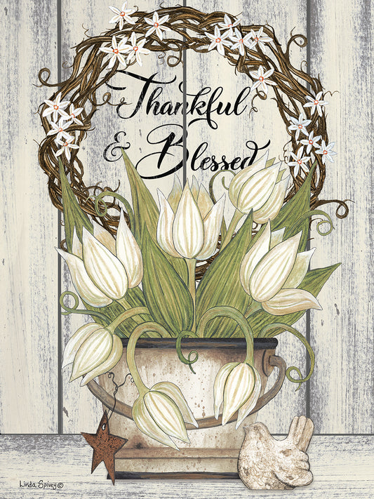 Thankful & Blessed Canvas Print
