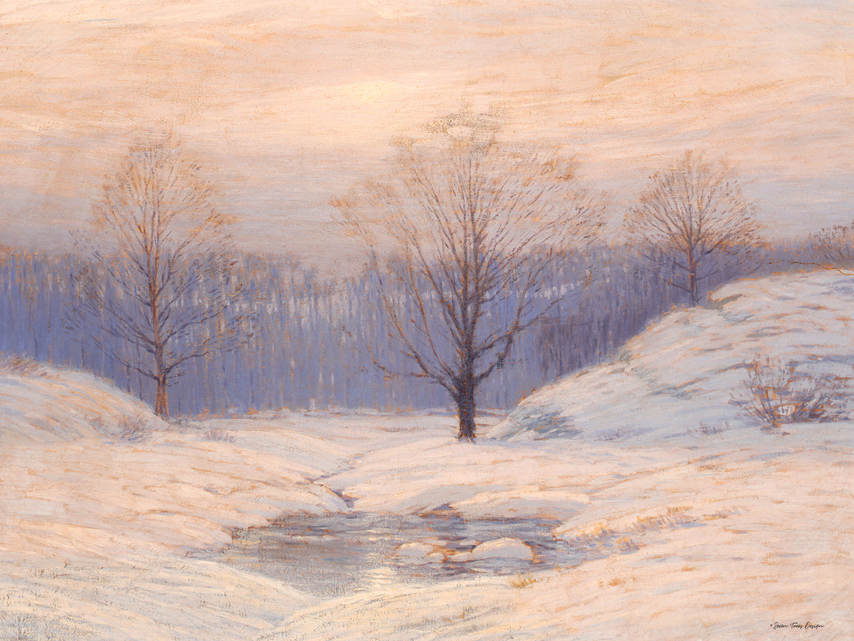Snowy Sunset