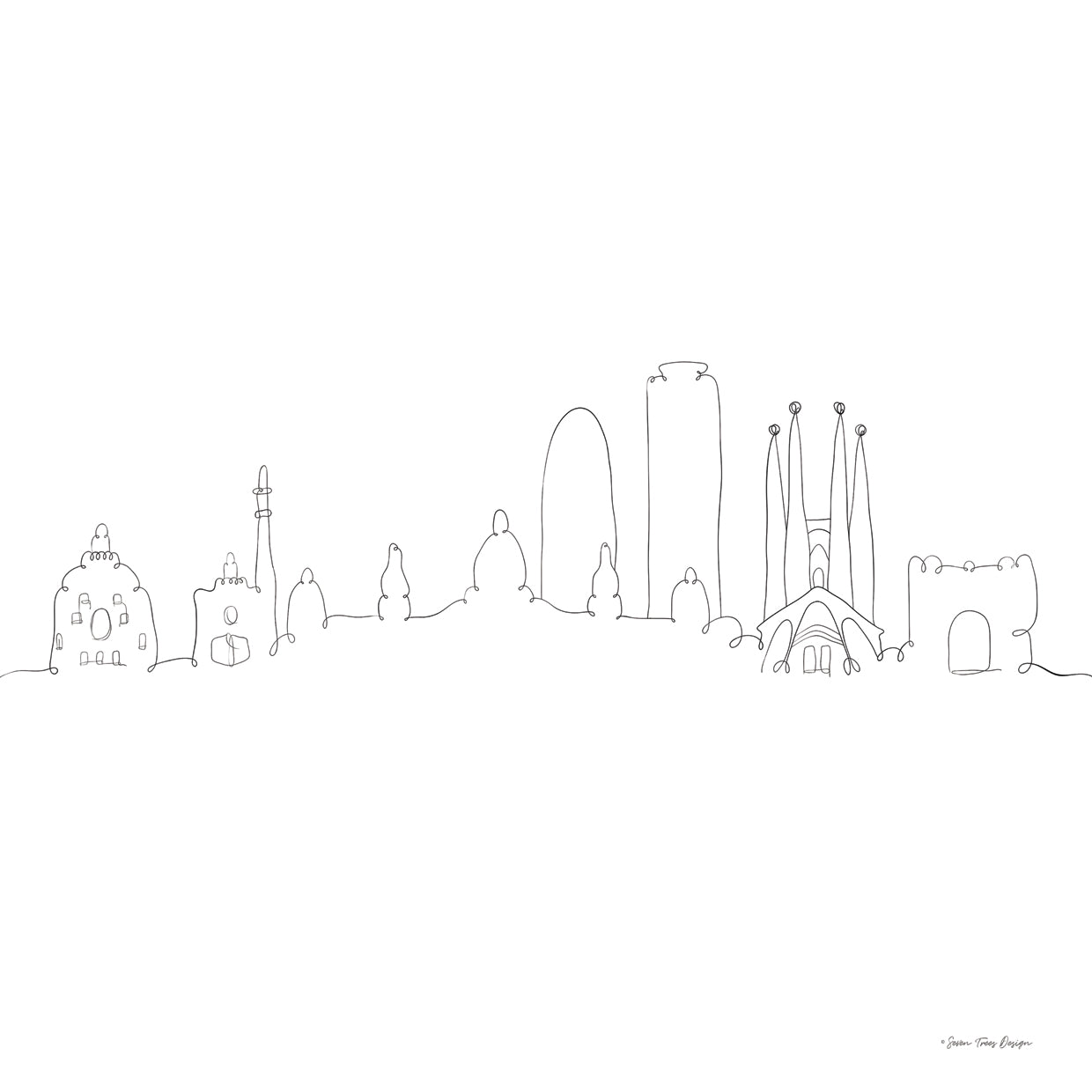 One Line Barcelona