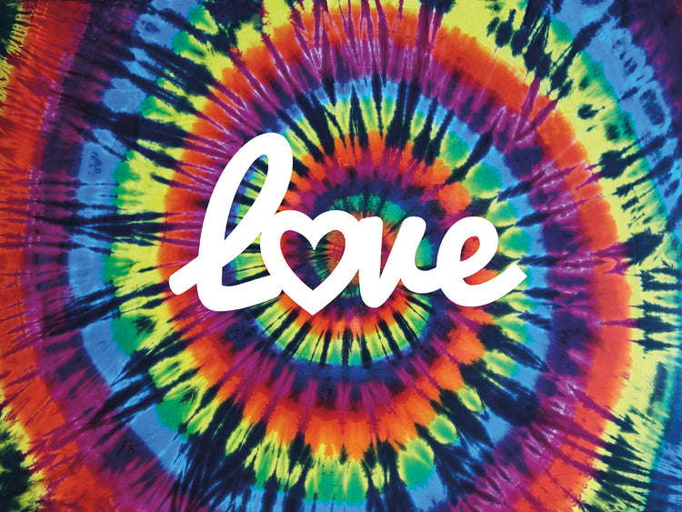 Tie Dye Rainbow Love II