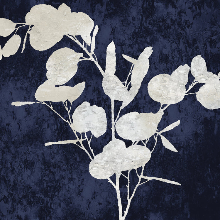 Nature White on Blue III