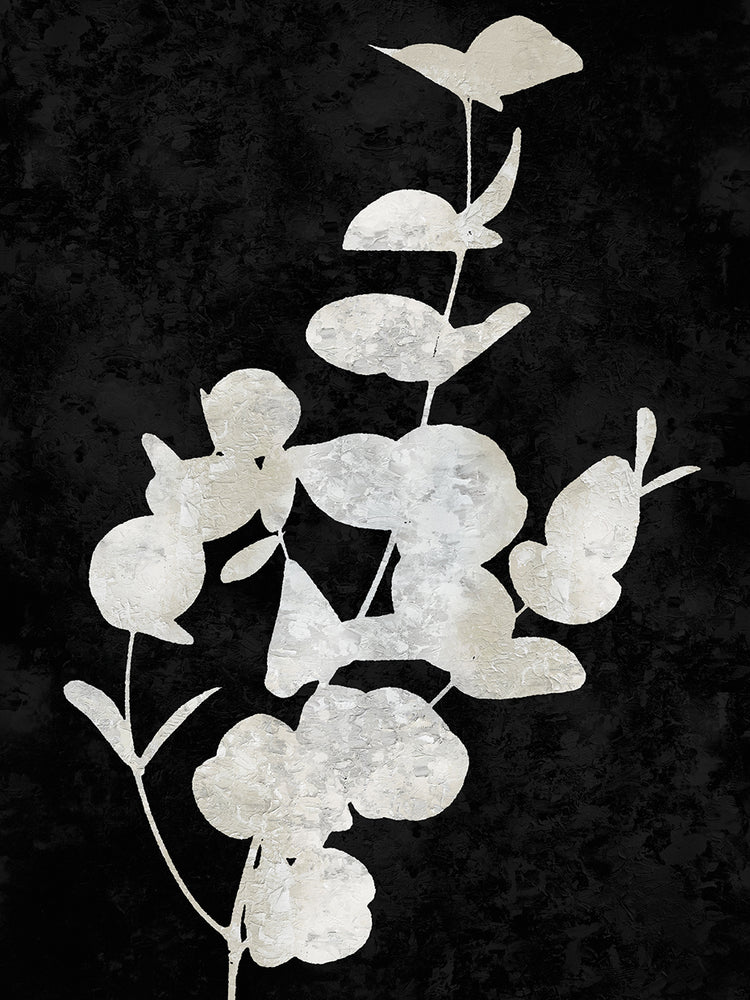 Nature White on Black I