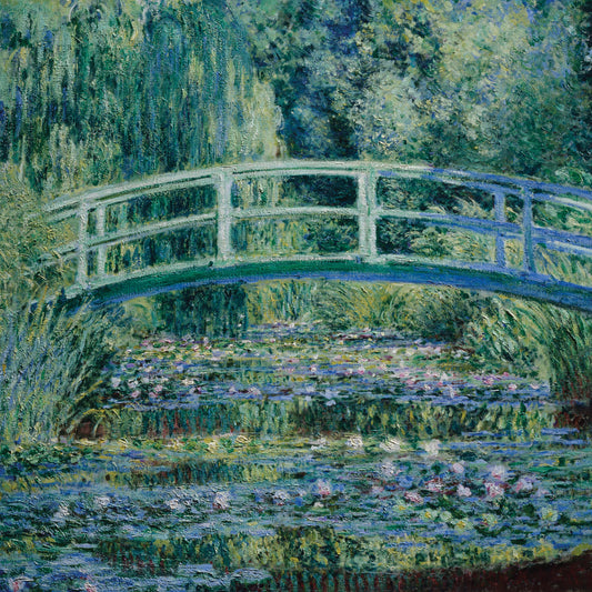Water Lilies and Japanese Bridge (1899) Canvas Print