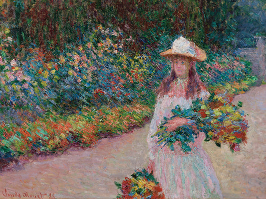Jeune fille dans le jardin de Giverny (1888)