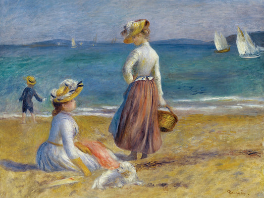 Figures on the Beach (1890) Canvas Print